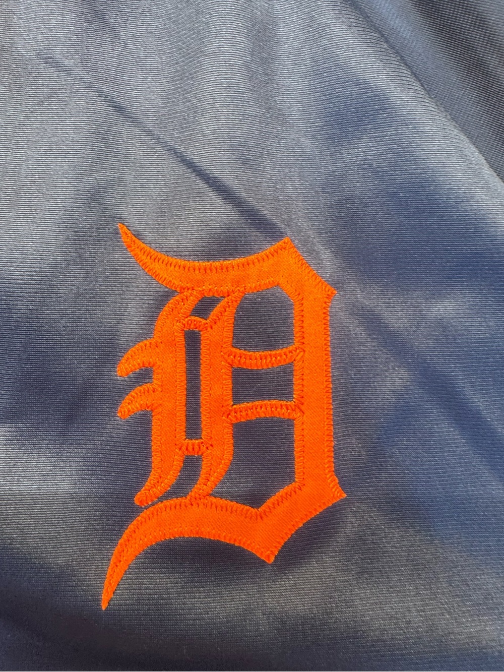 MLB Detroit Tigers Full Zip Track Jacket Navy Orange Men’s 4XL Vintage Style - Picture 6 of 8